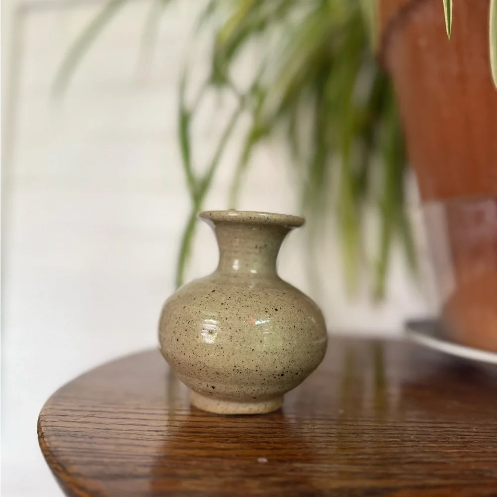 Studio art pottery Speckled Vase
